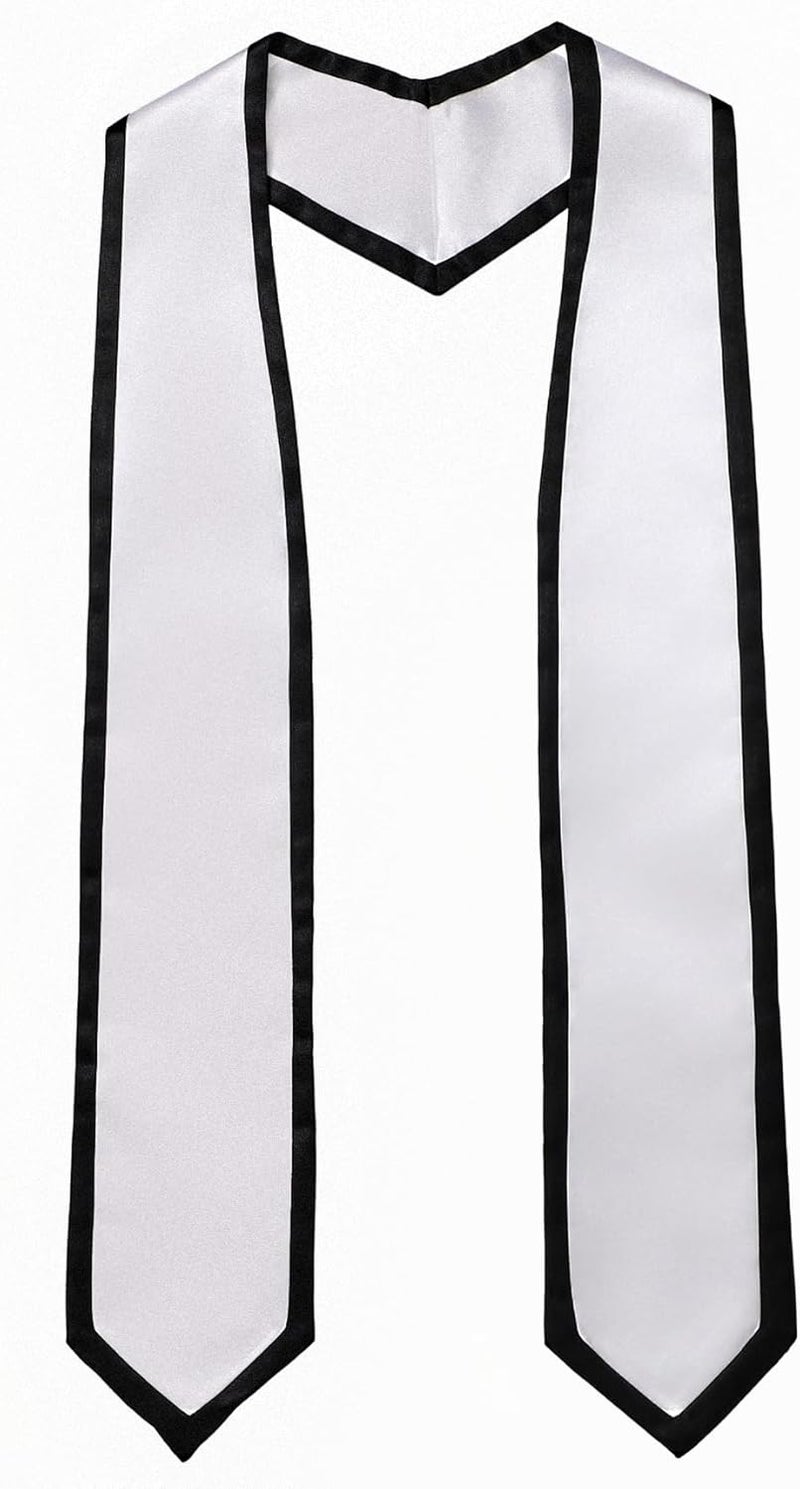 FtyFty Unisex Adult Graduation Honor Stole Classic End With Trim 72" Long - Image 1